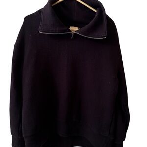 Tahari Charcoal Black Knit Sweater